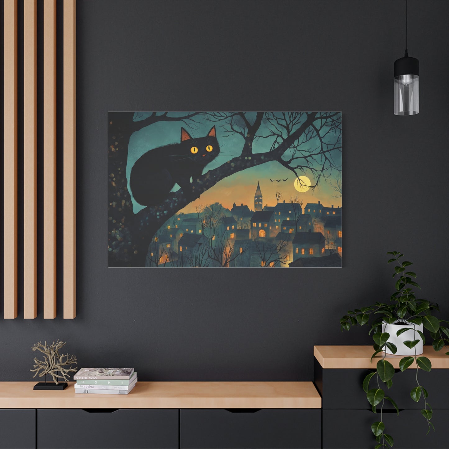 Mystère Nocturne dans un Village Illuminé