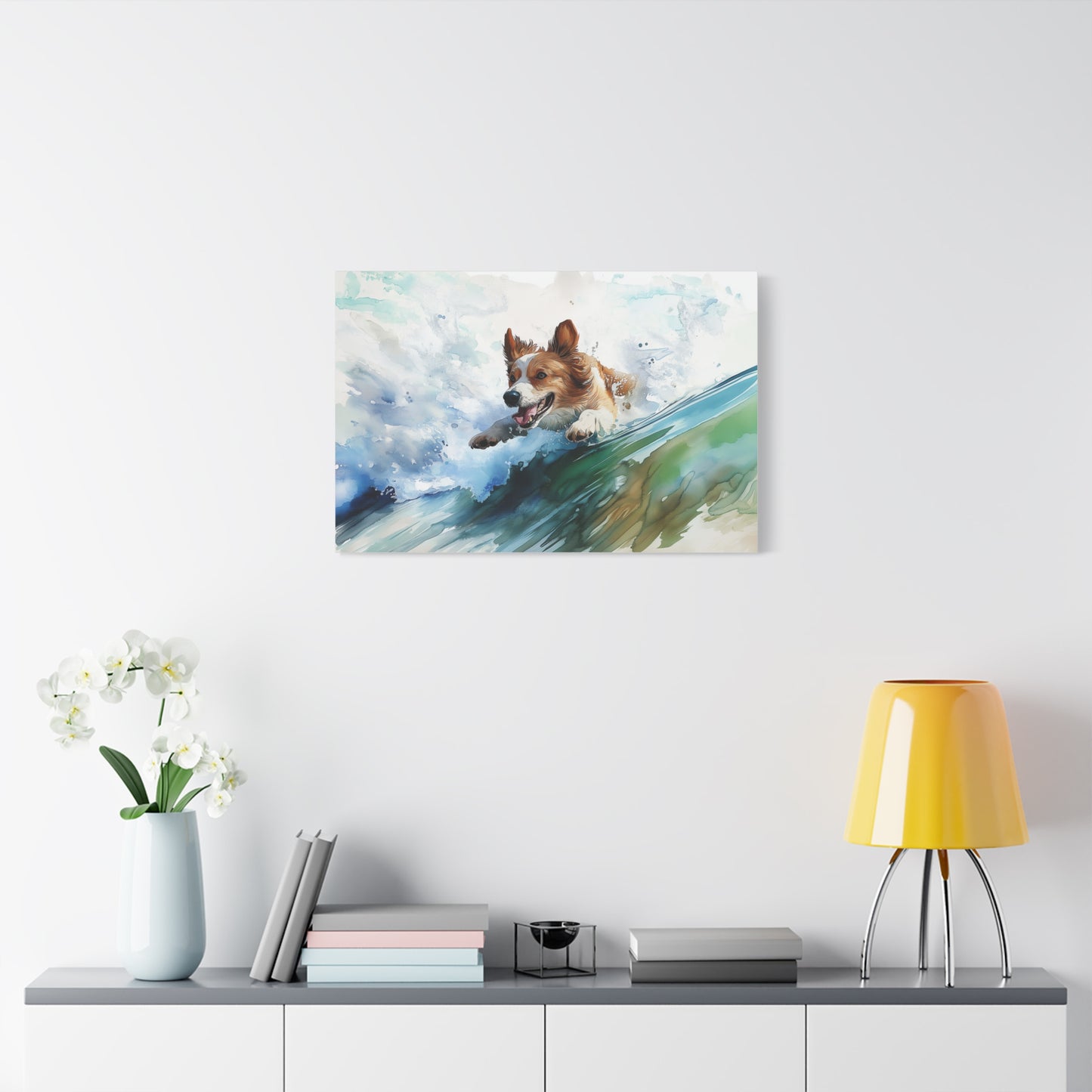 Énergie Canine en Vagues Vibrantes