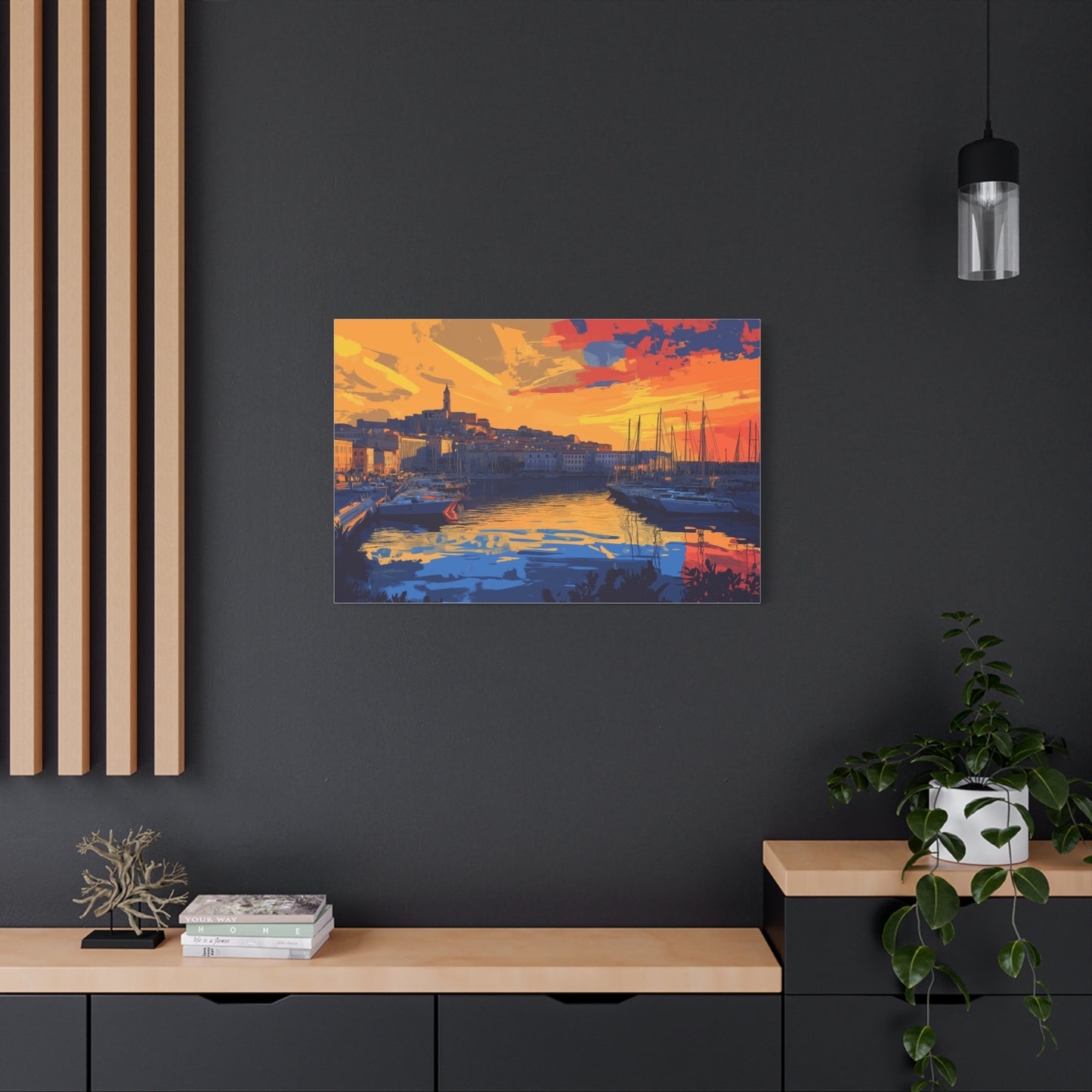 Port au Crépuscule Éclatant