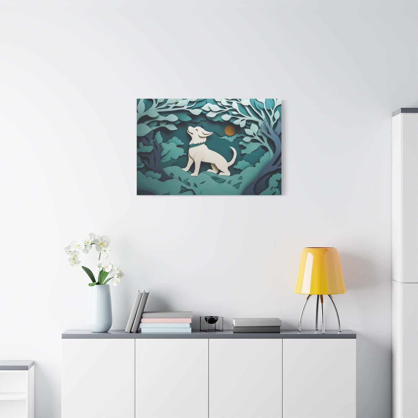 Éveil du Chien sous la Lune