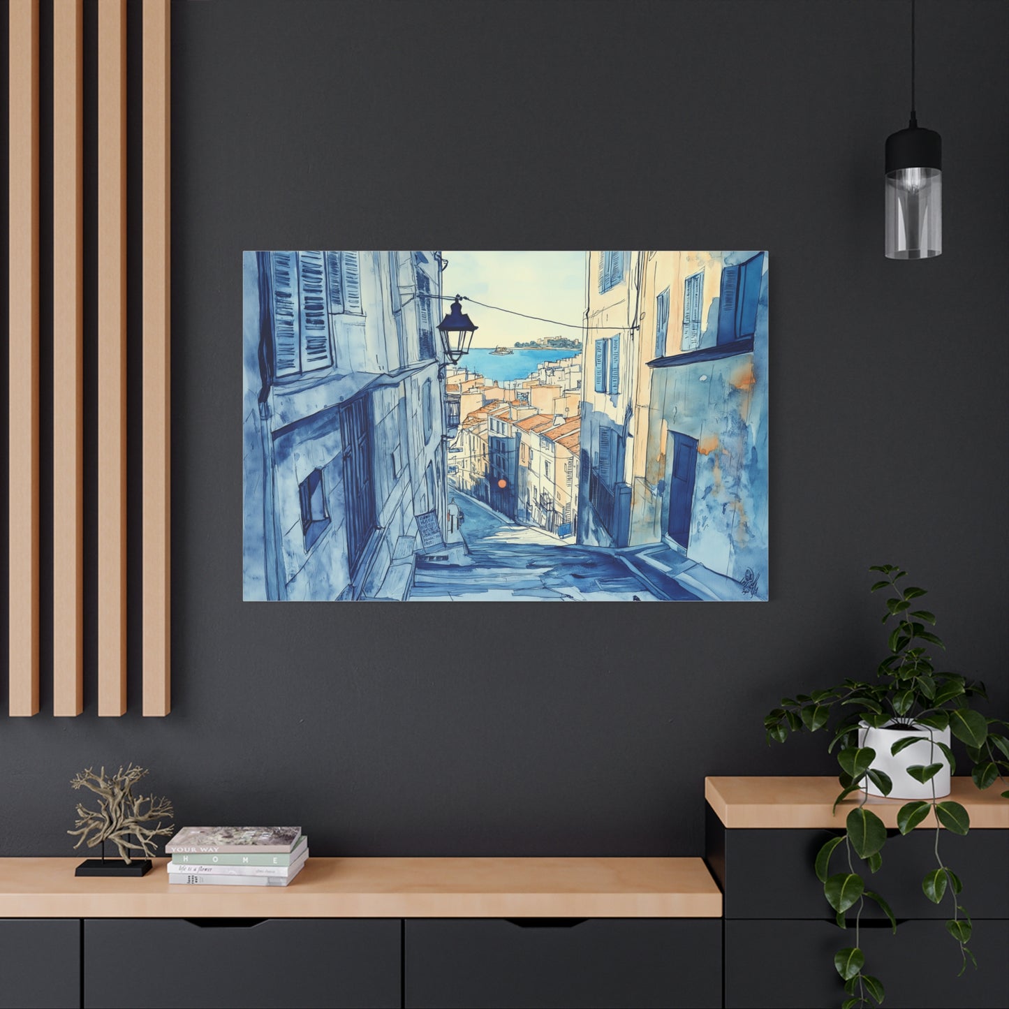 Une Rue du Panier en Aquarelle
