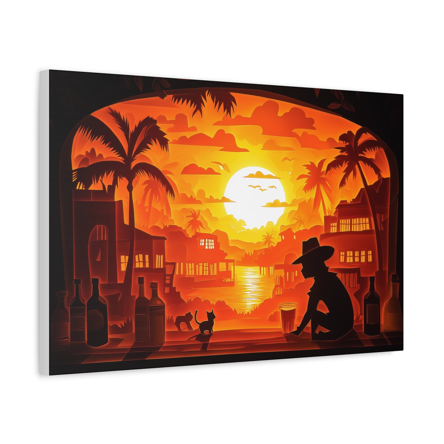 Évasion au Crépuscule Tropical