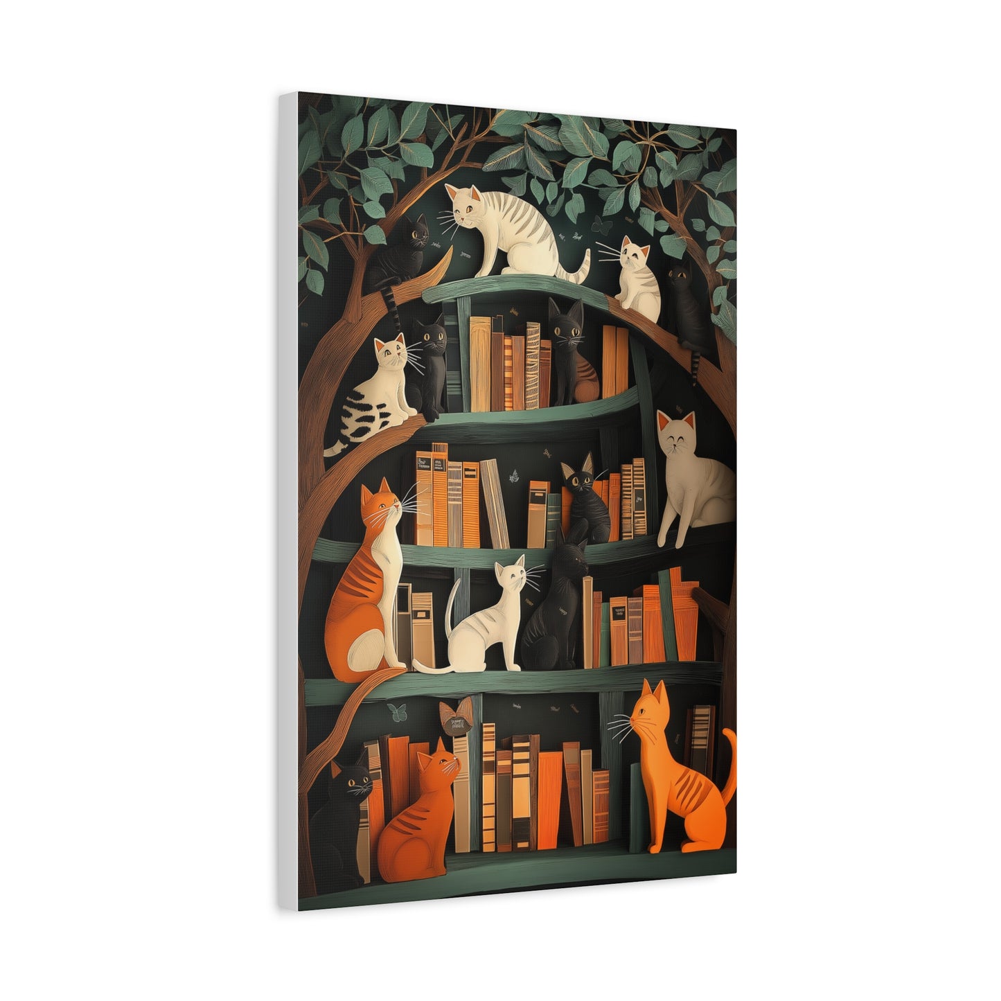 Chats Curieux au Royaume des Livres
