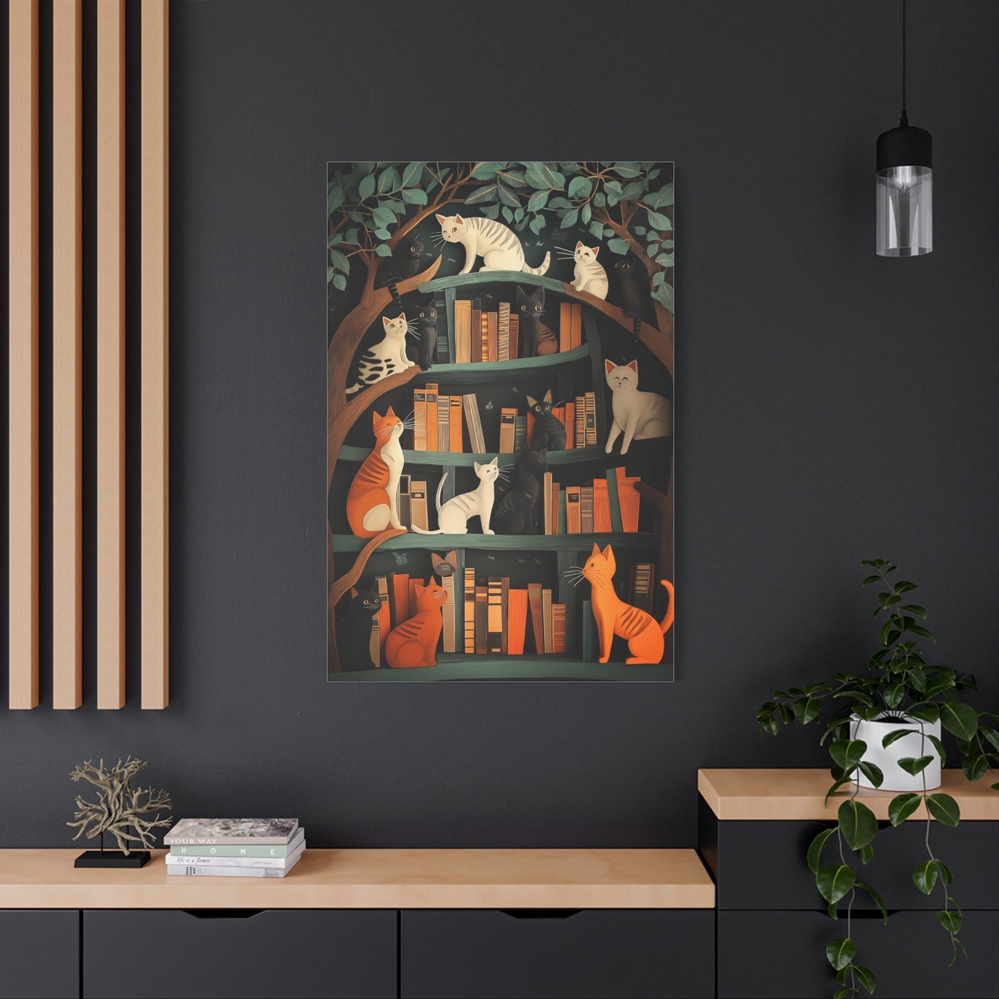 Chats Curieux au Royaume des Livres
