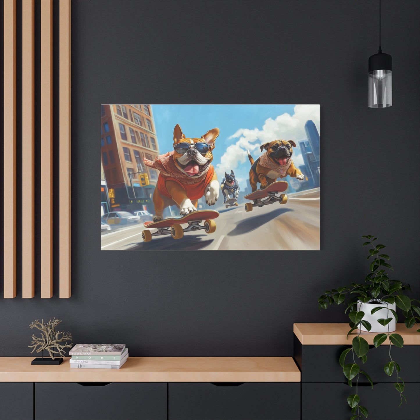 Chiens Skateurs en Liberté Urbaine