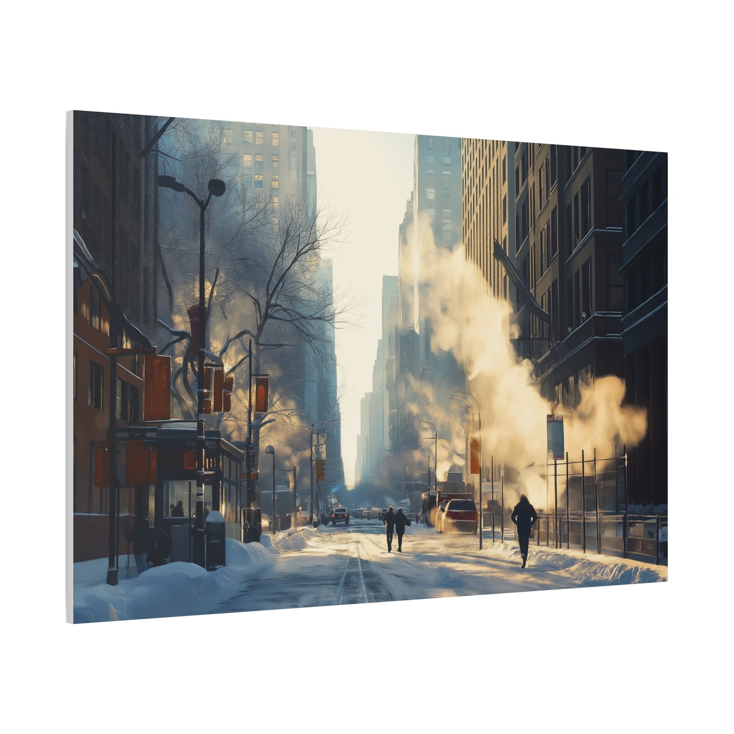 Hiver Urbain: Lumière et Fumée