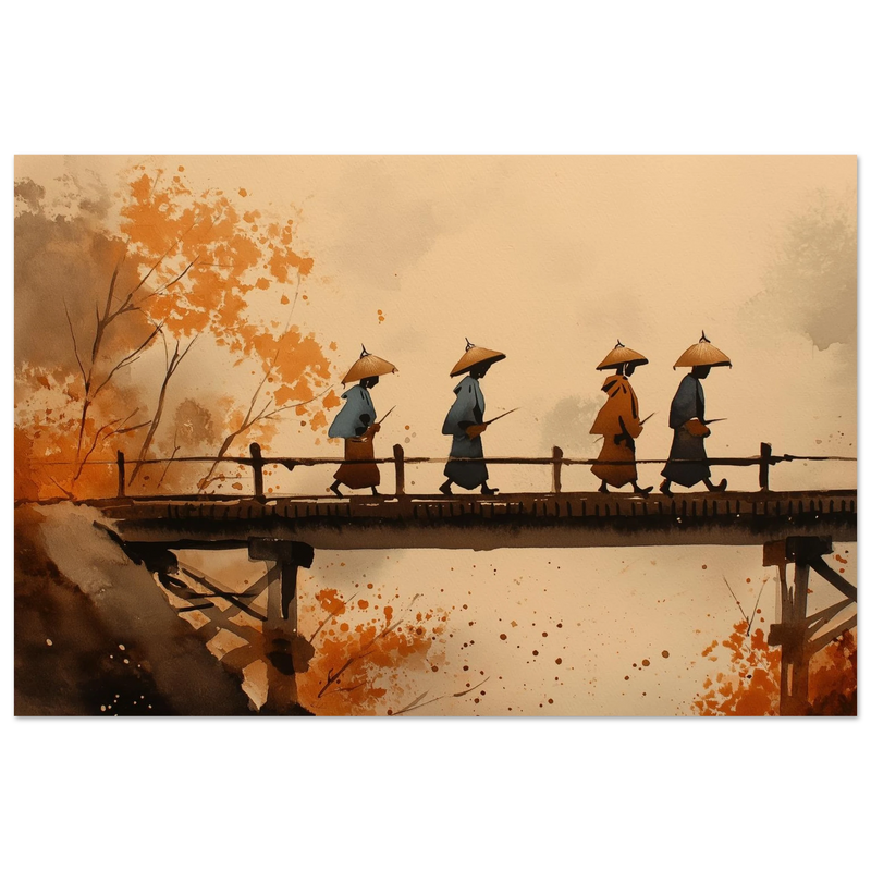 Les Quatre Silences sur le Pont de Bambou - œuvre