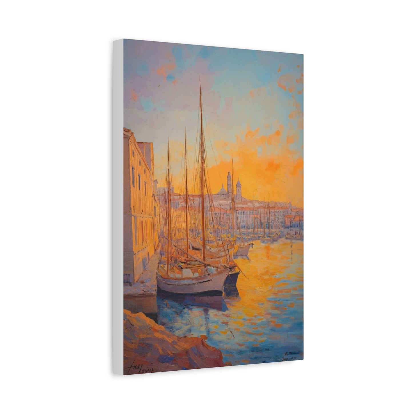 Coucher de Soleil sur le Port Tranquille