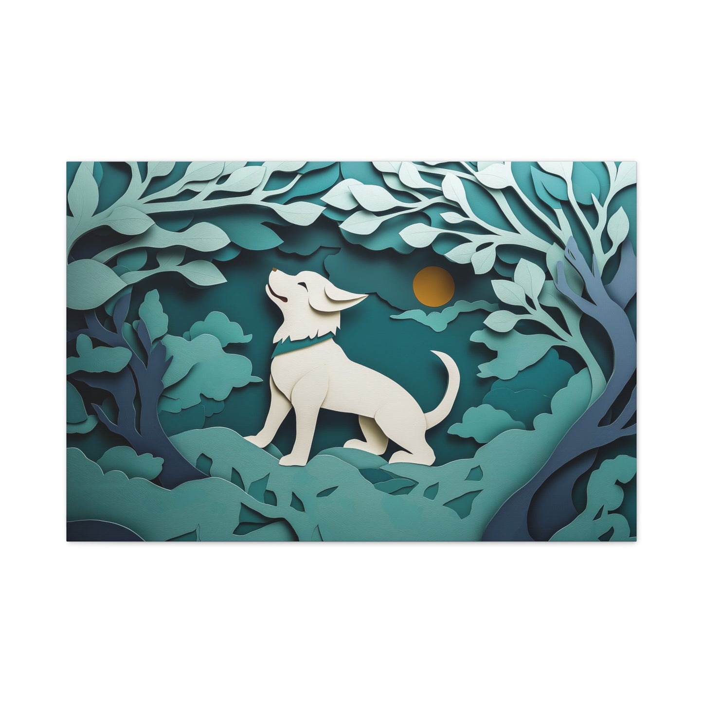 Éveil du Chien sous la Lune