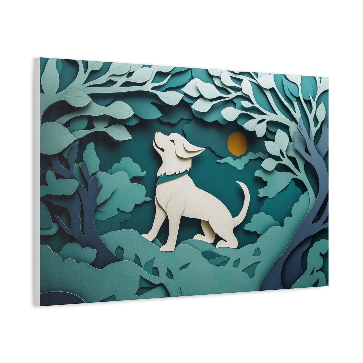 Éveil du Chien sous la Lune