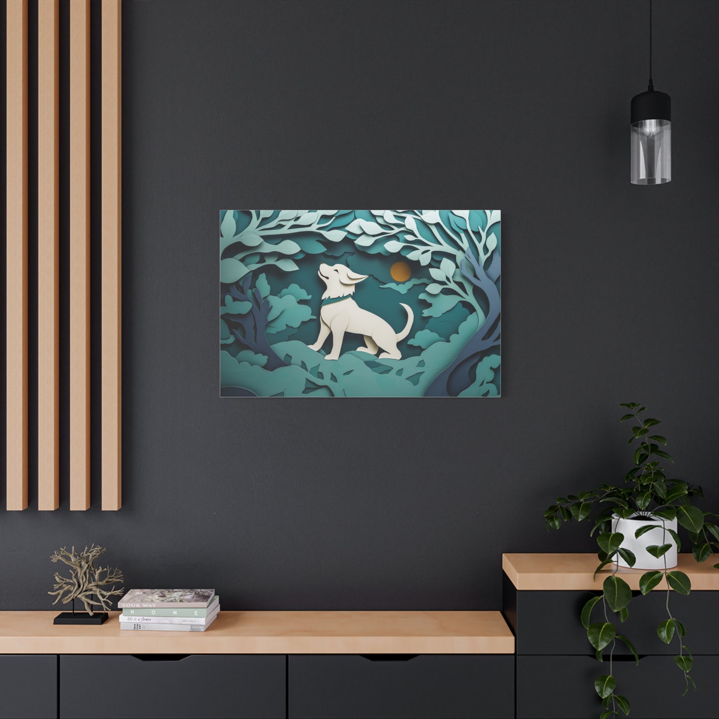 Éveil du Chien sous la Lune