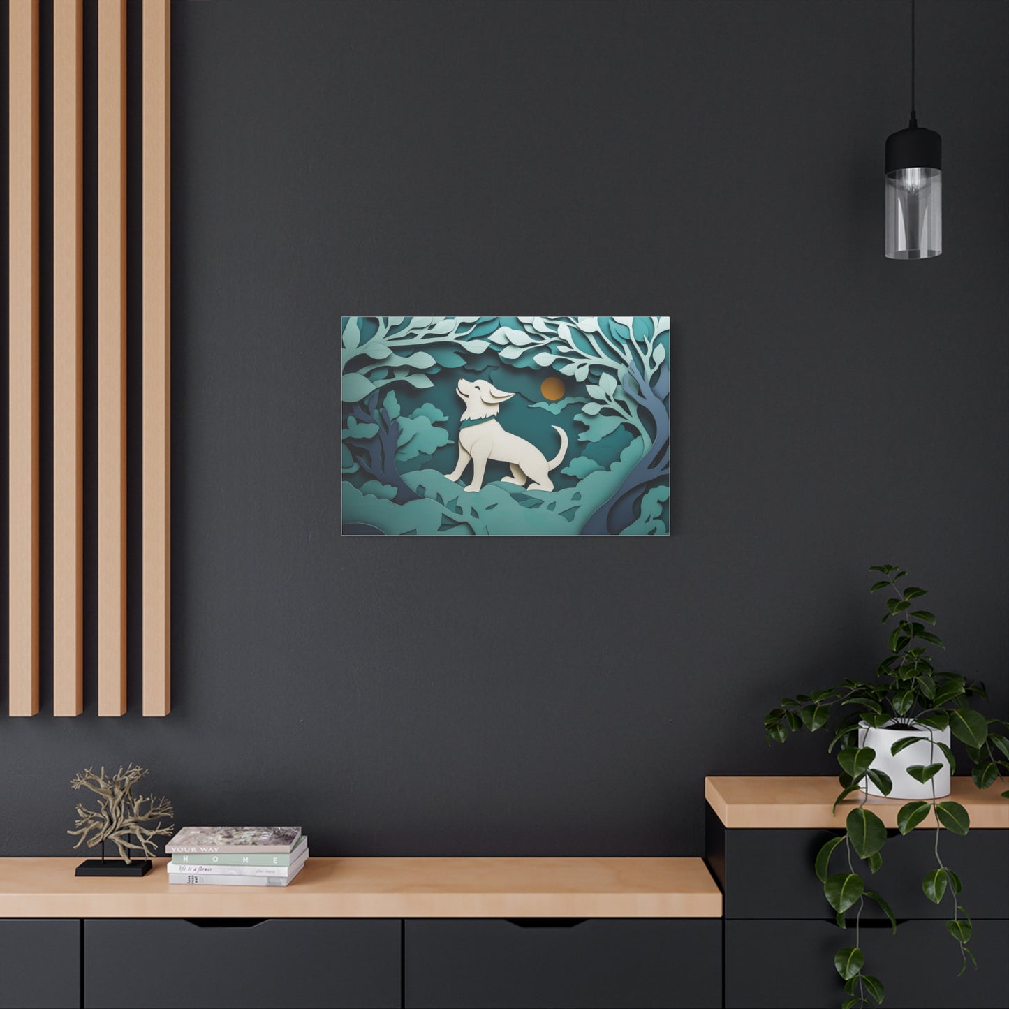 Éveil du Chien sous la Lune
