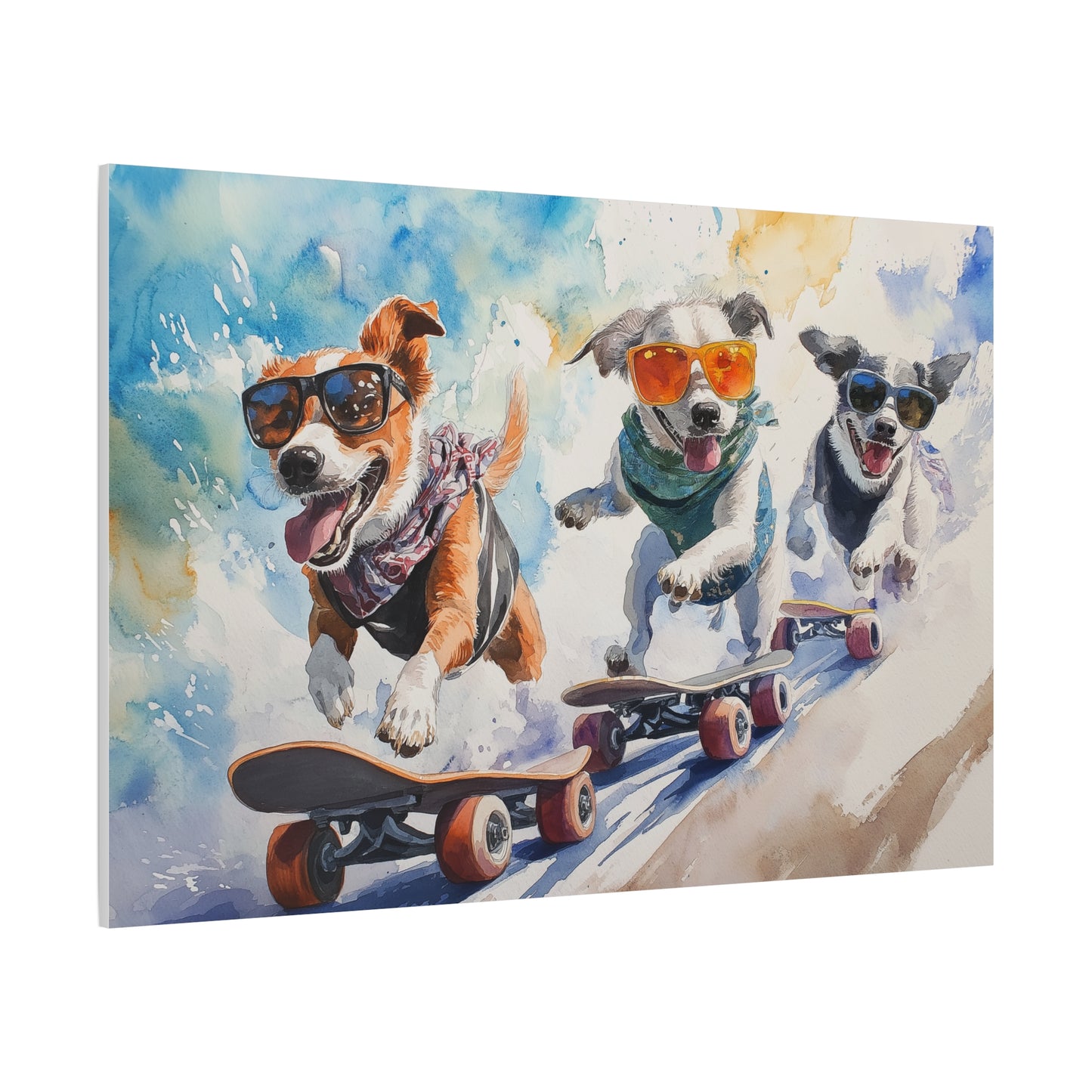 Chiens Skateurs à l'Aventure