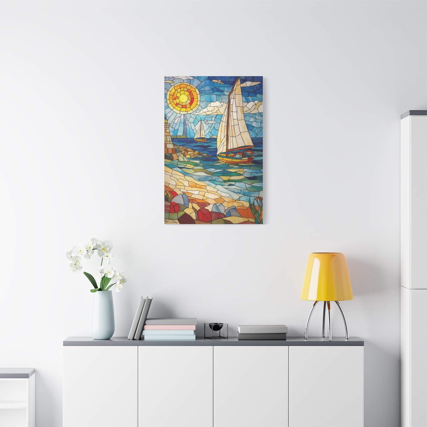 Évasion Marine en Verre Coloré