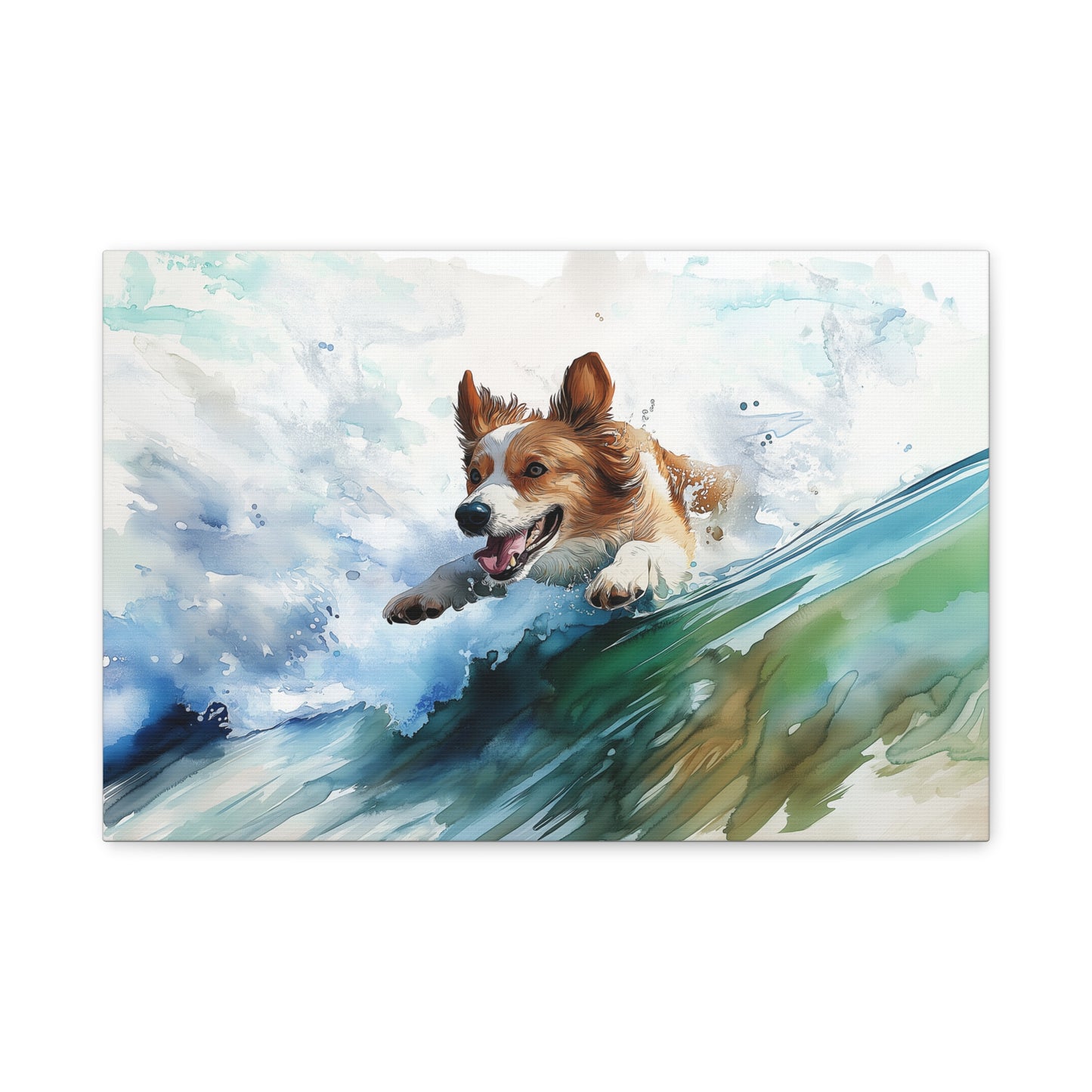 Énergie Canine en Vagues Vibrantes