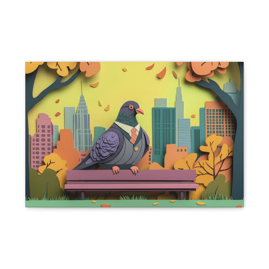Pigeon d'Affaires en Ville Magnifique