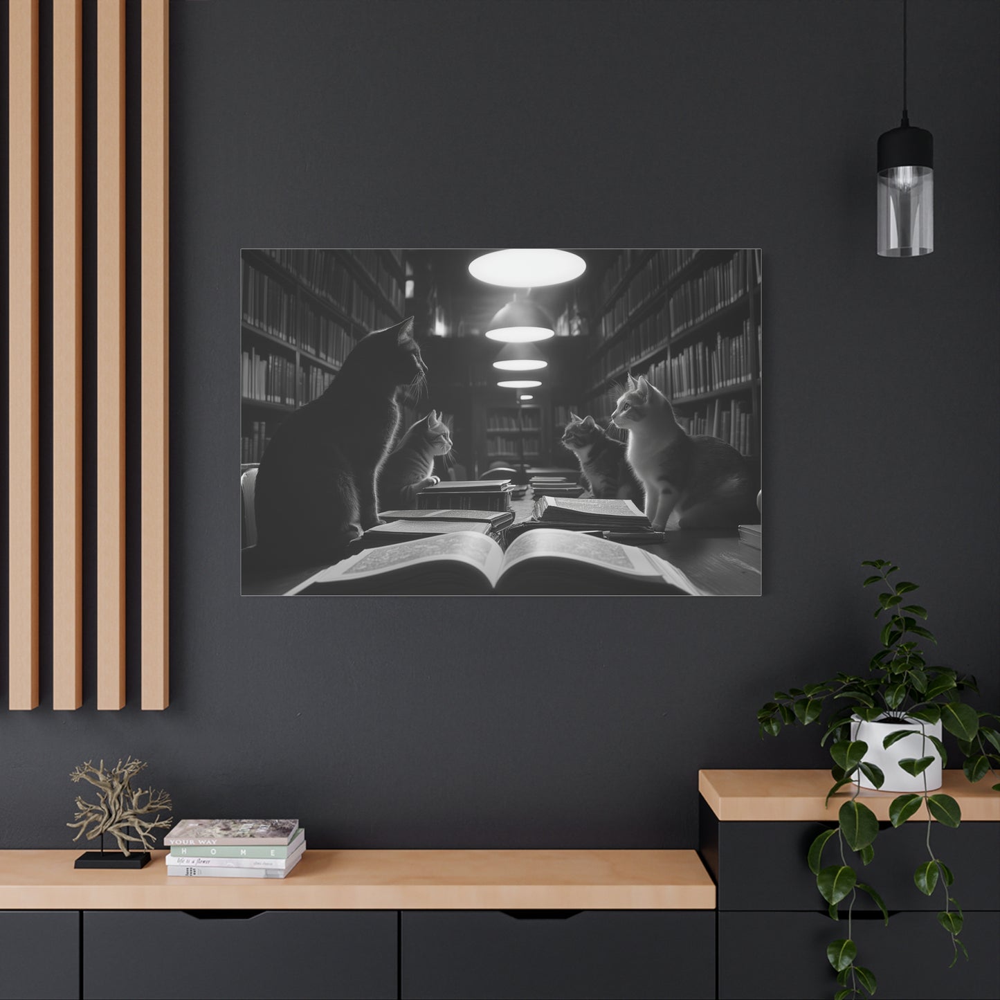 Chuchotements Félins dans la Bibliothèque