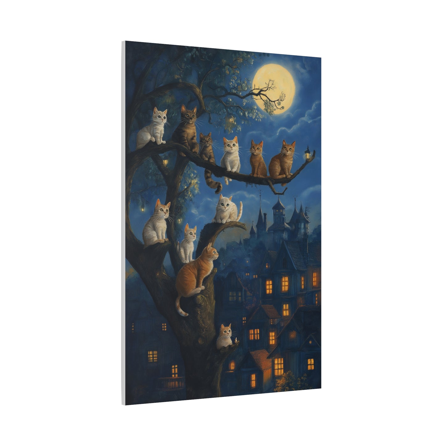 Chats Magiques sous la Pleine Lune