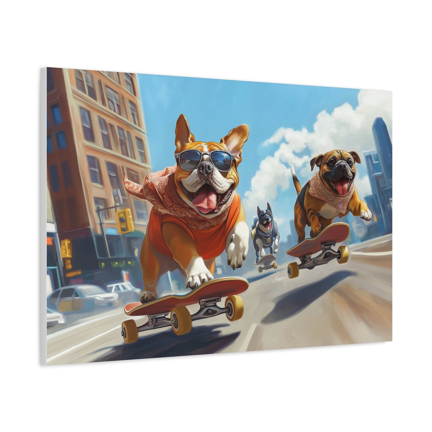 Chiens Skateurs en Liberté Urbaine