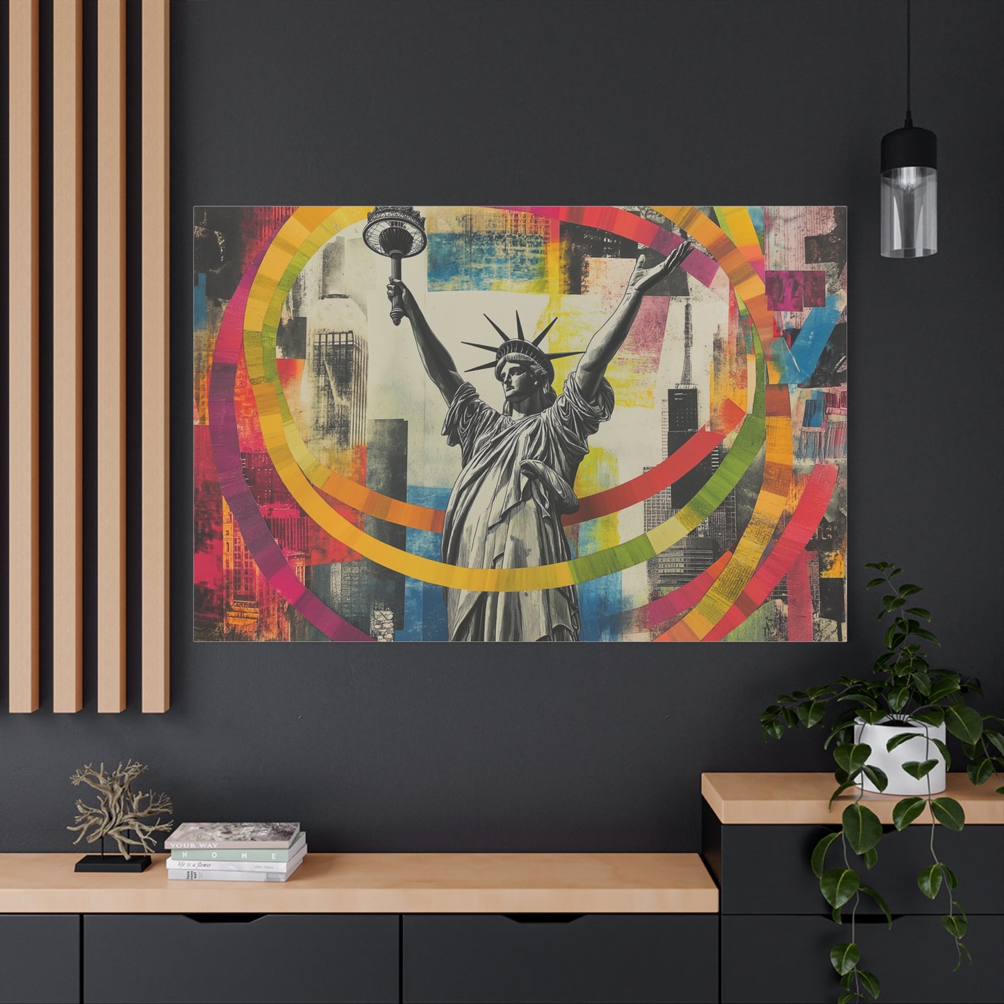 Liberté Éclatante en Couleurs Urbaines