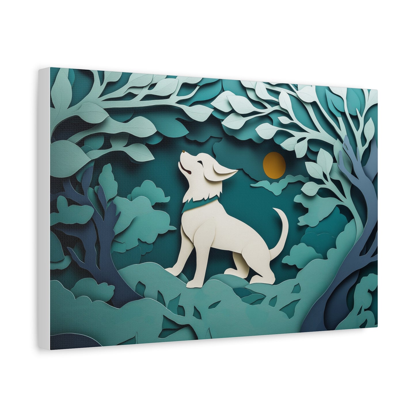 Éveil du Chien sous la Lune