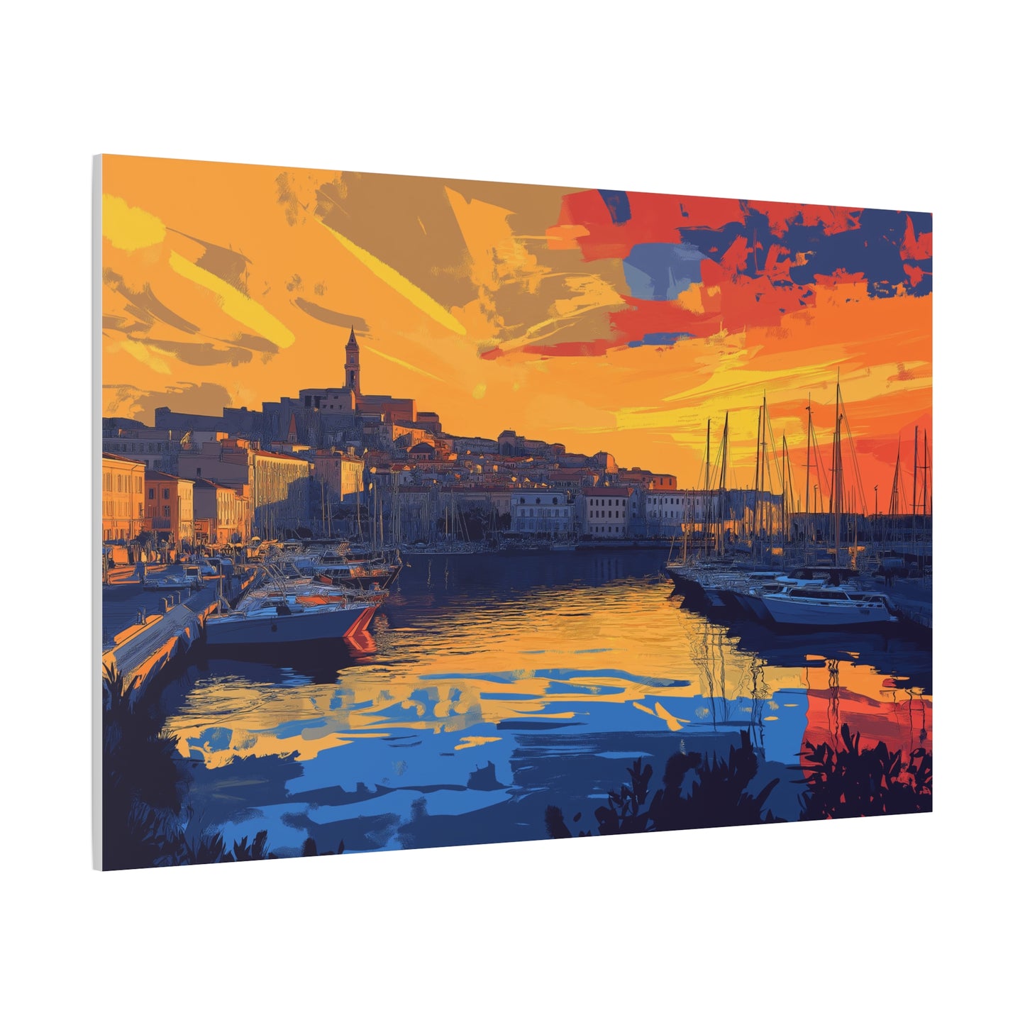 Port au Crépuscule Éclatant