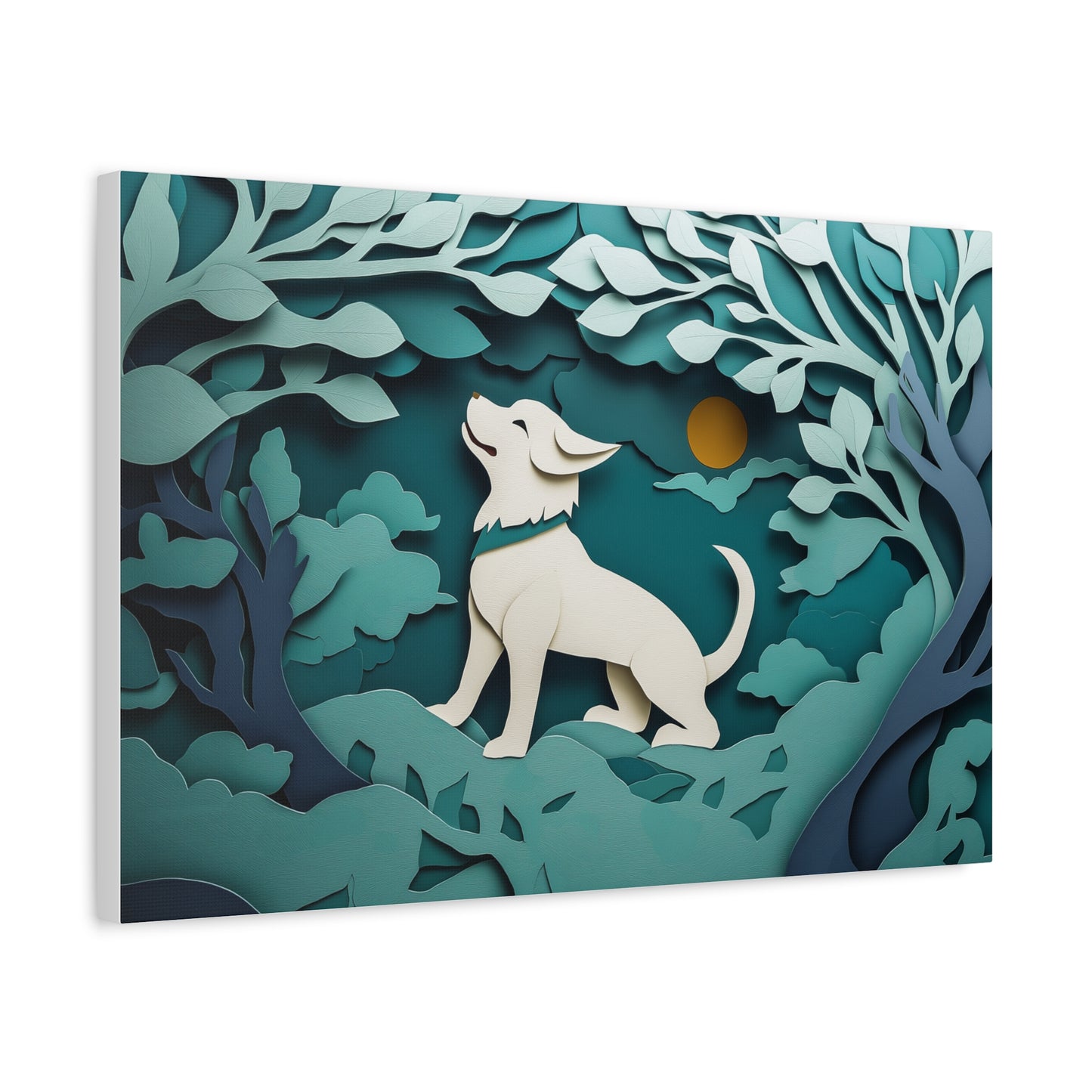 Éveil du Chien sous la Lune