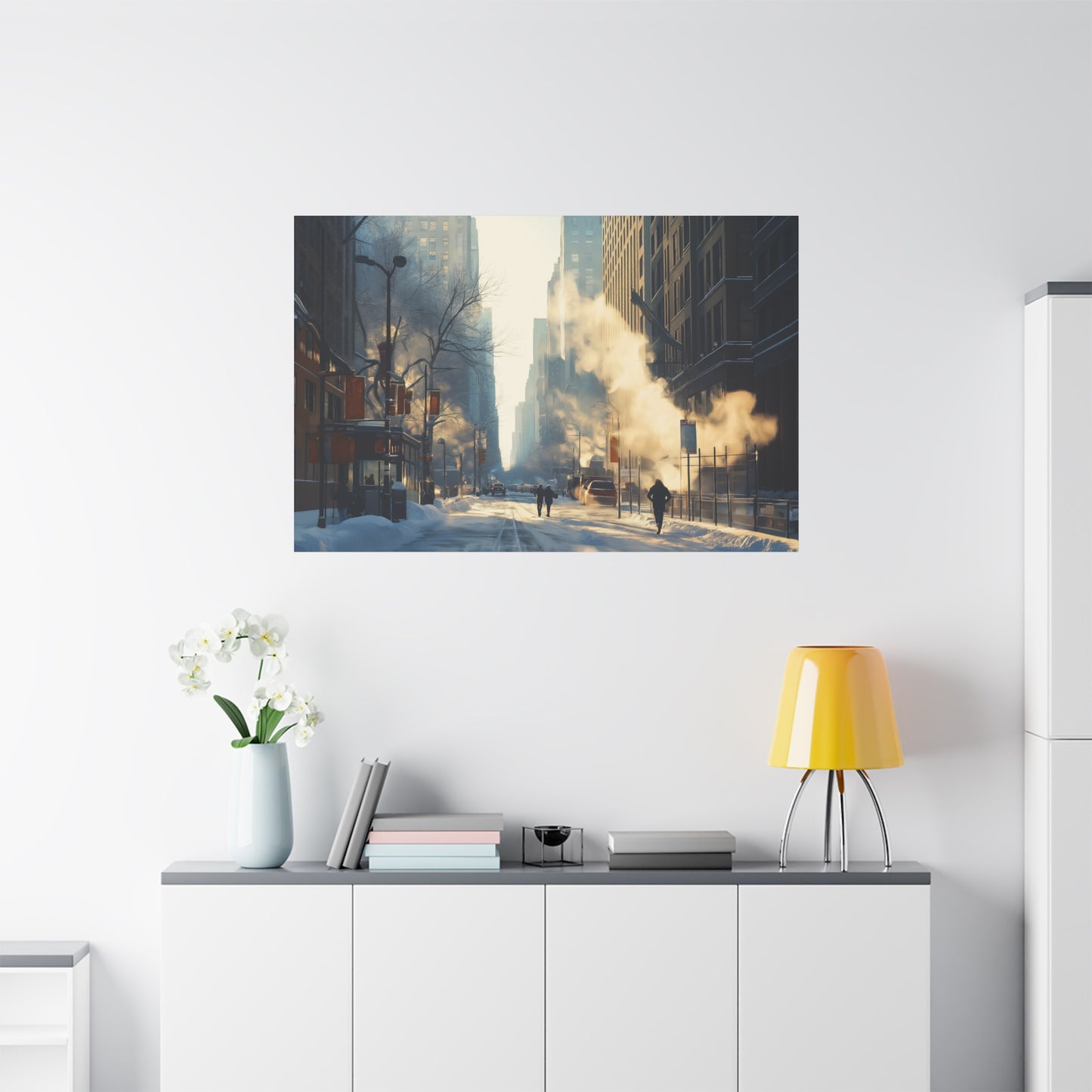 Hiver Urbain: Lumière et Fumée