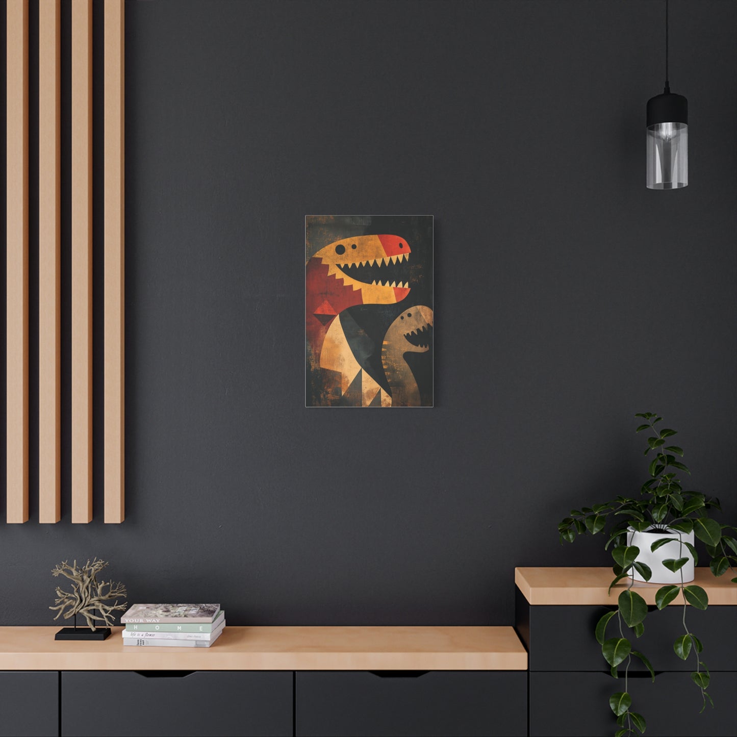 Dinosaures Géométriques : Art Préhistorique Moderne