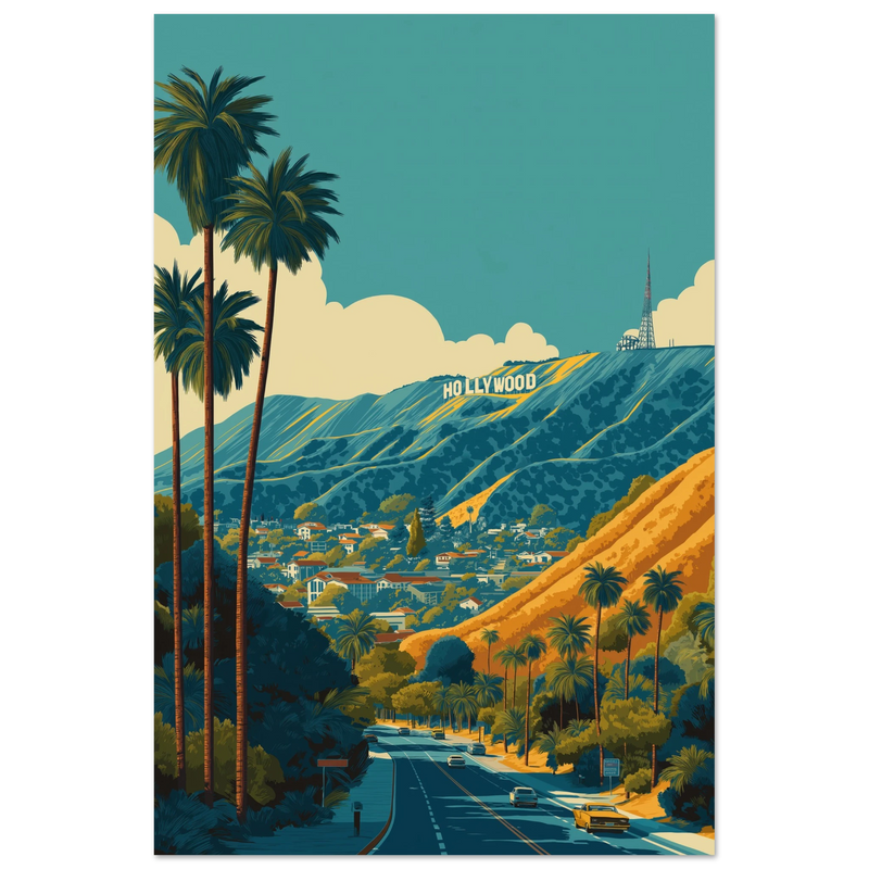 Hollywood Hills Direction Célébrité - œuvre