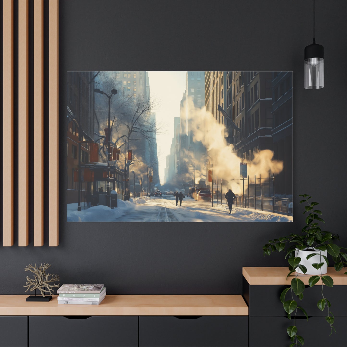 Hiver Urbain: Lumière et Fumée