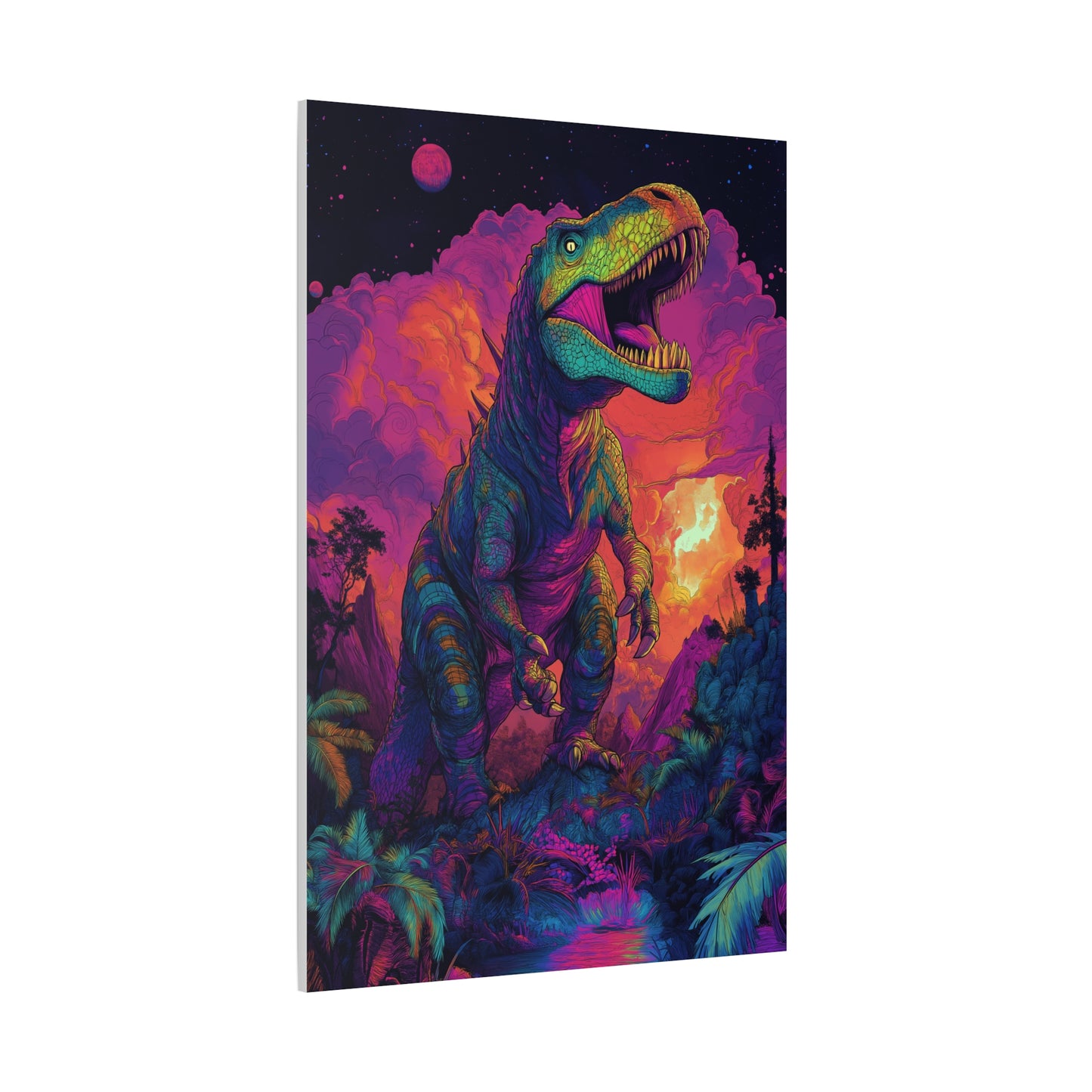 Dino Sunrise: Explosion de Couleurs!