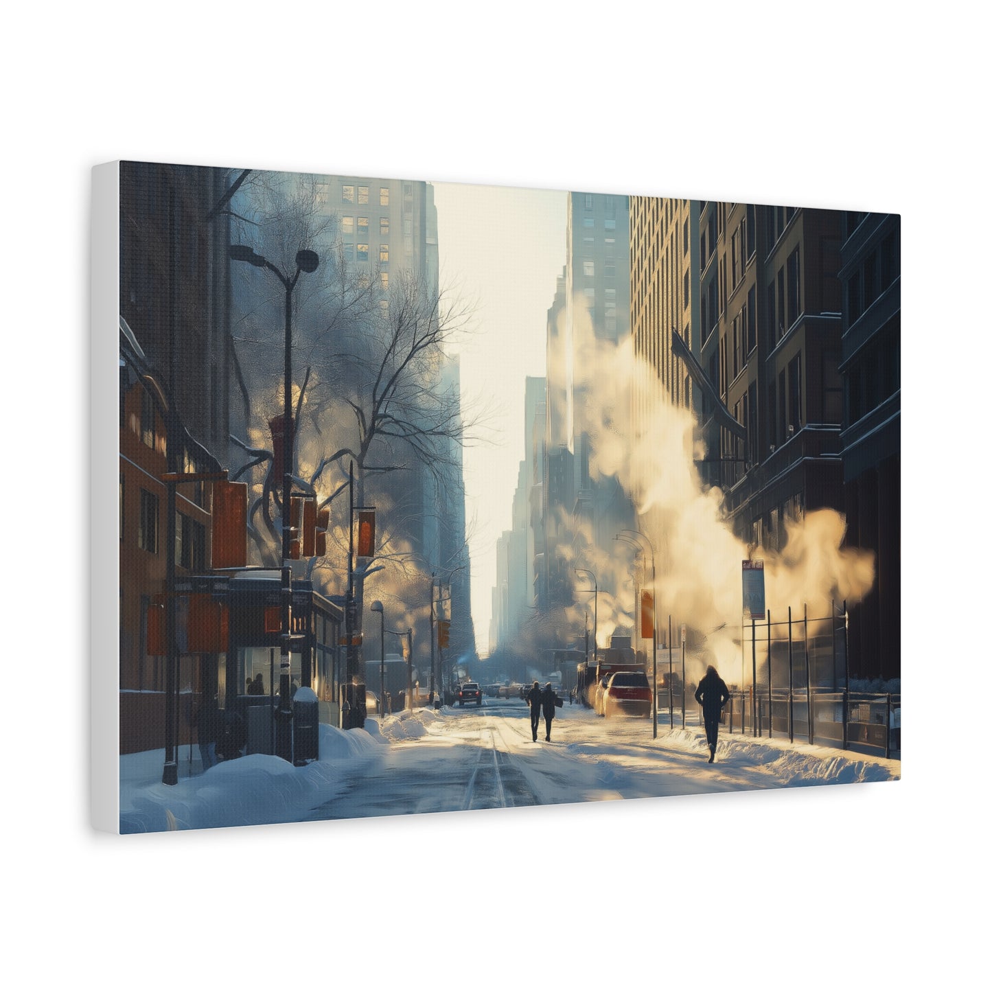 Hiver Urbain: Lumière et Fumée