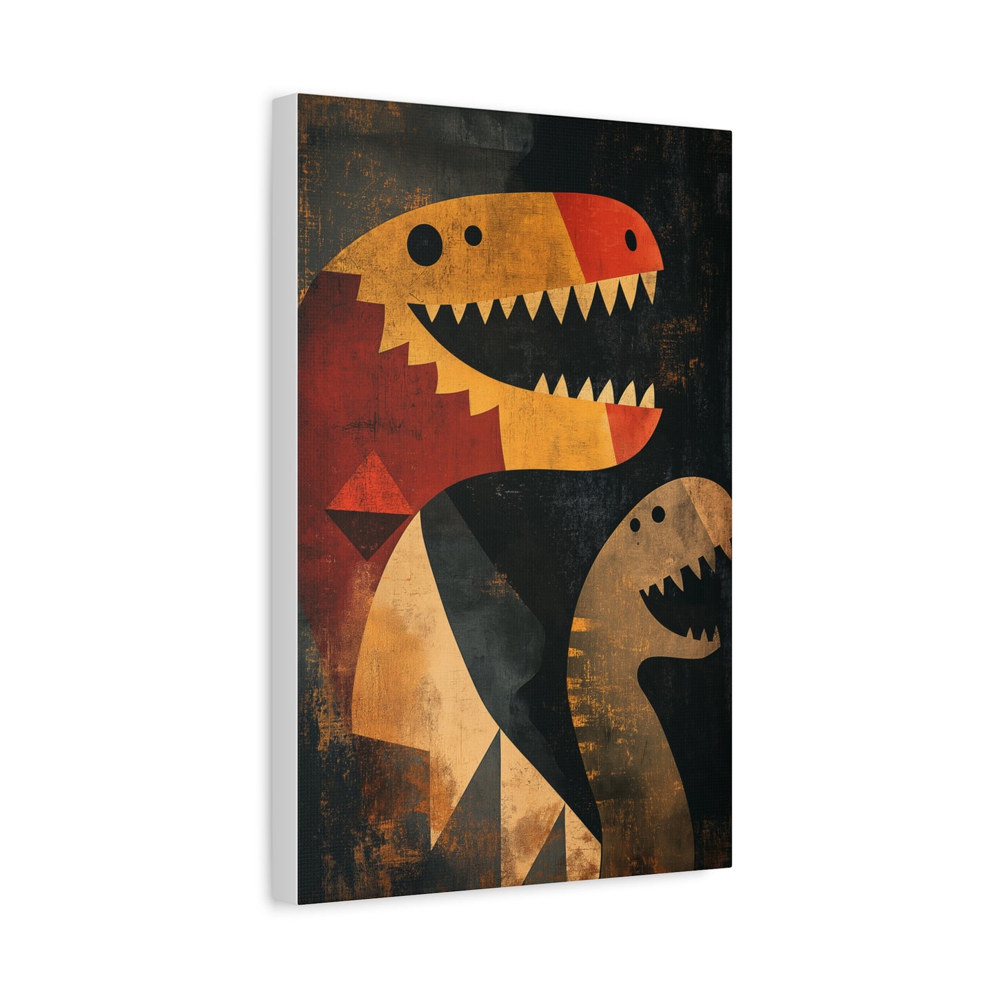 Dinosaures Géométriques : Art Préhistorique Moderne