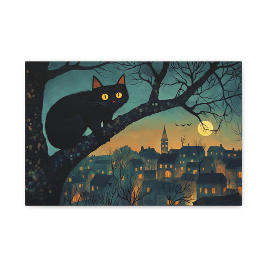 Mystère Nocturne dans un Village Illuminé