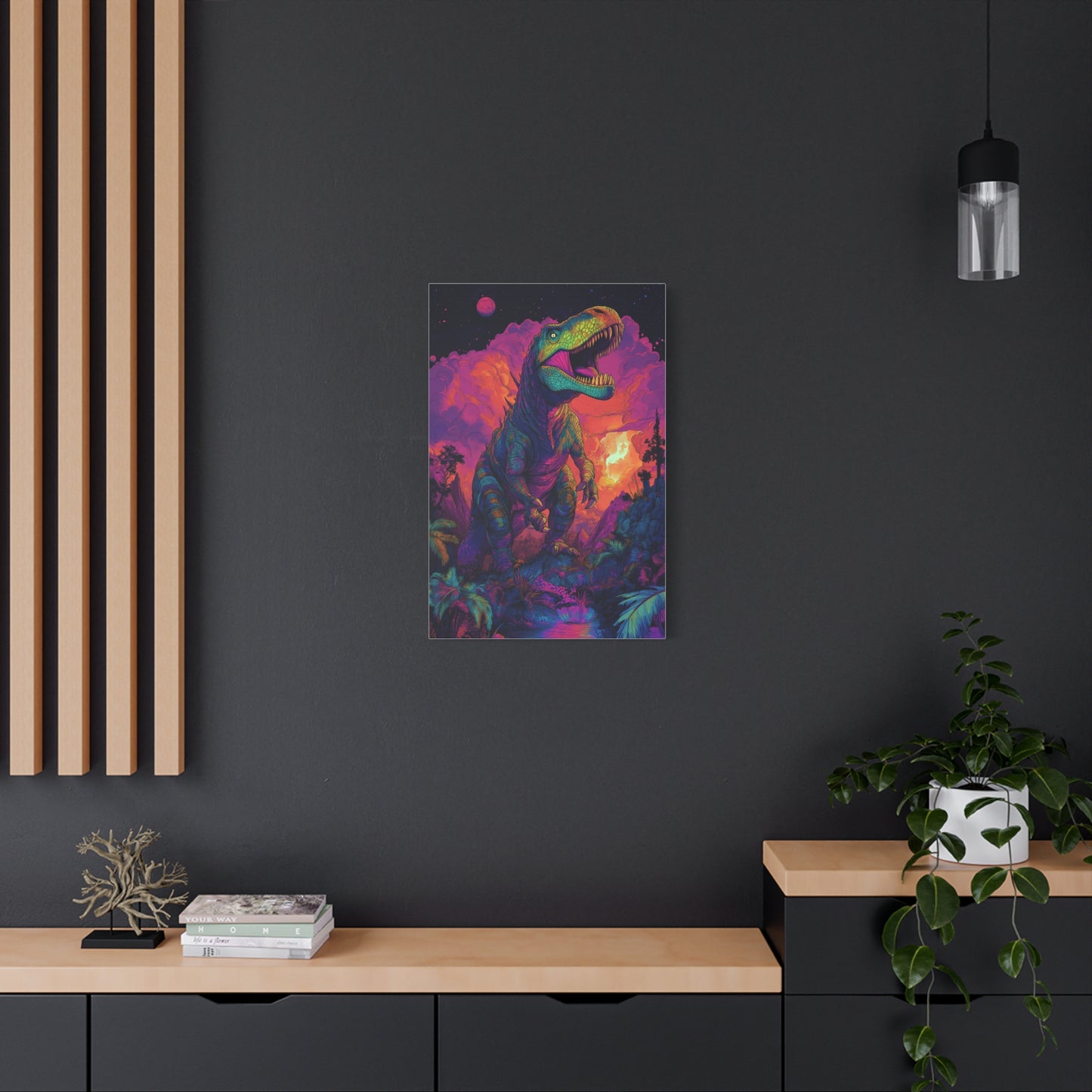 Dino Sunrise: Explosion de Couleurs!