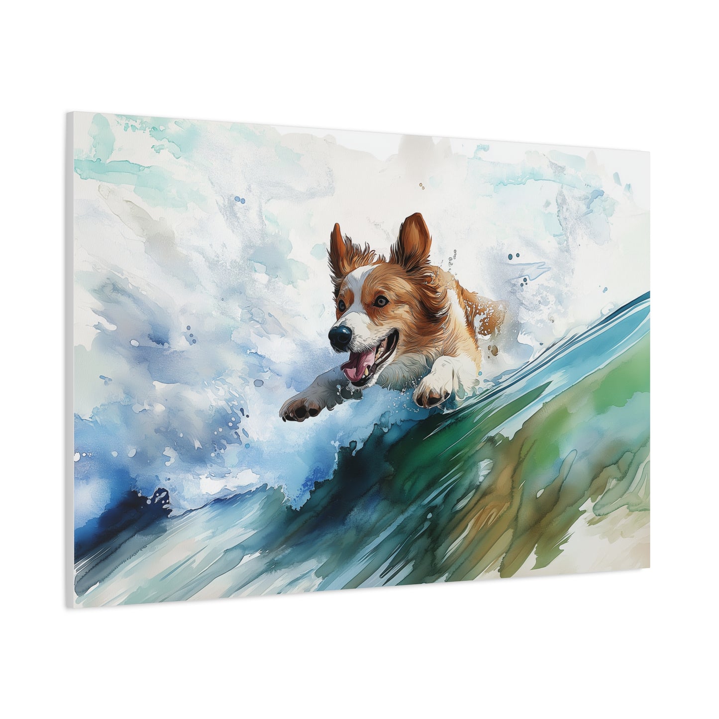 Énergie Canine en Vagues Vibrantes