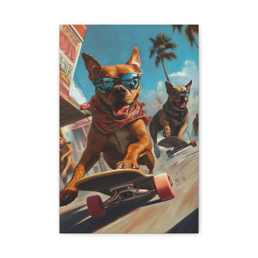 Chiens Sur Skateboards : Aventure et Liberté !