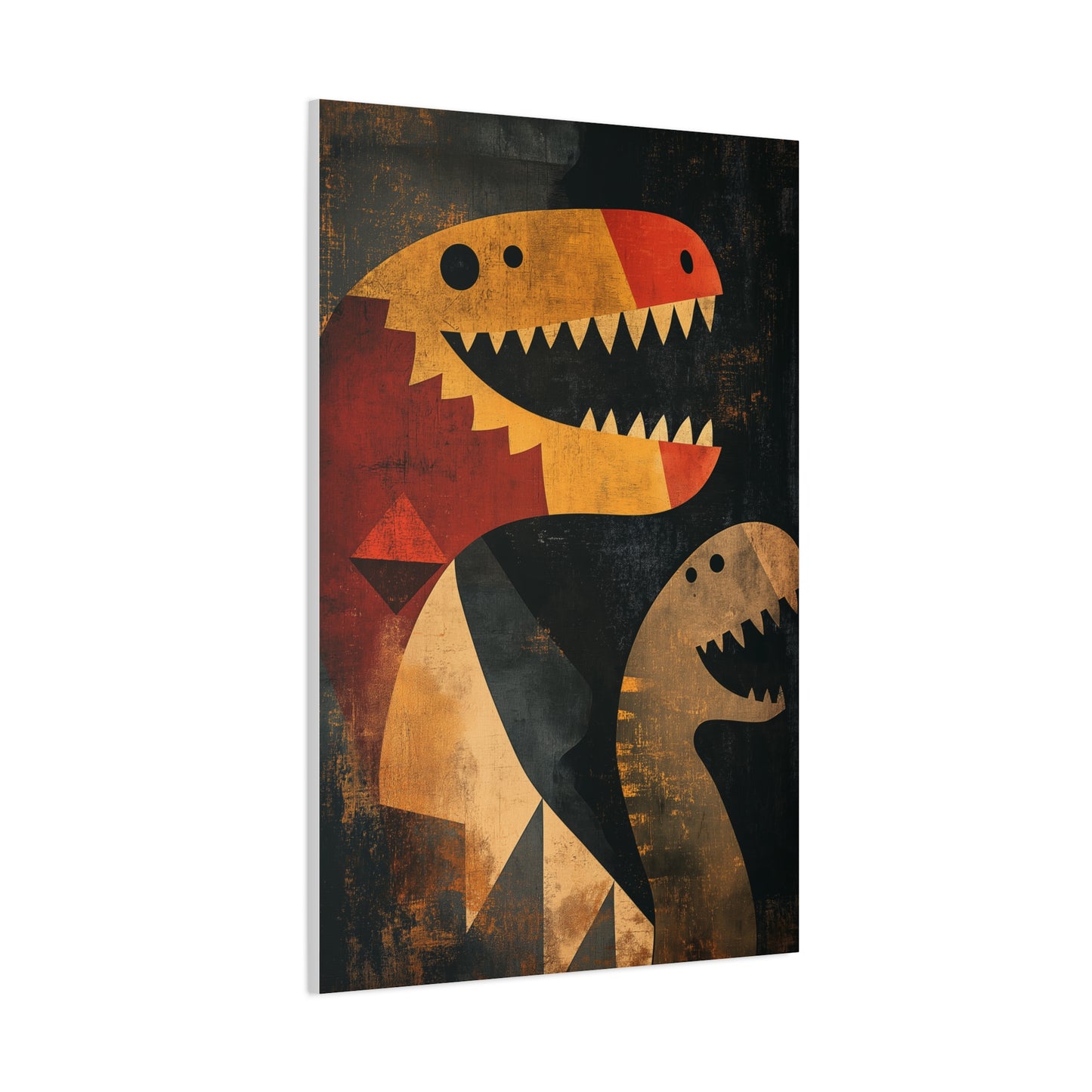 Dinosaures Géométriques : Art Préhistorique Moderne