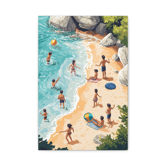 Éclats de Joie au Bord de Mer