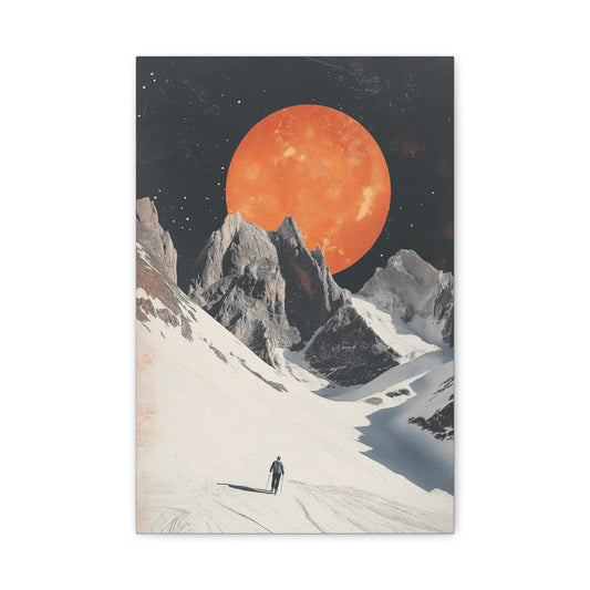 Voyage Lunaire aux Sommets Enneigés