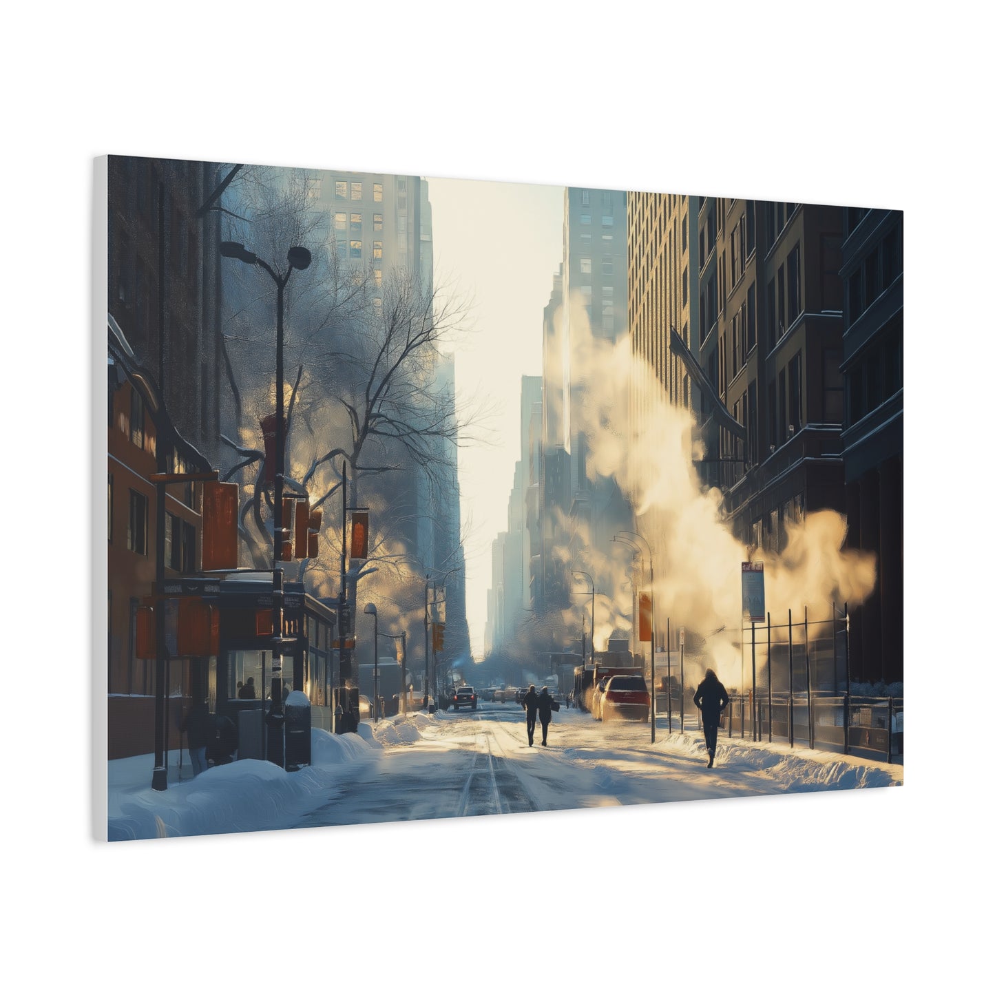 Hiver Urbain: Lumière et Fumée