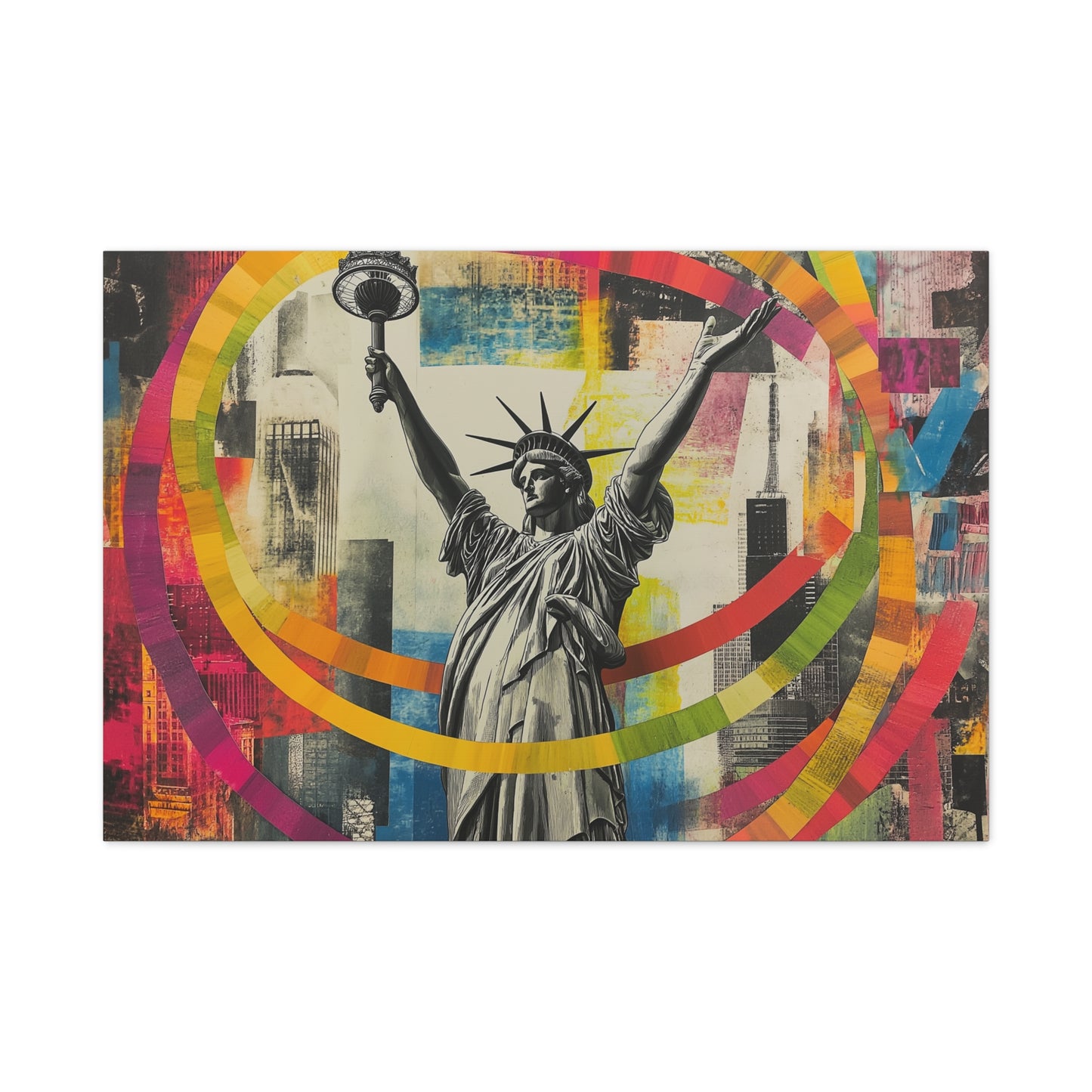 Liberté Éclatante en Couleurs Urbaines
