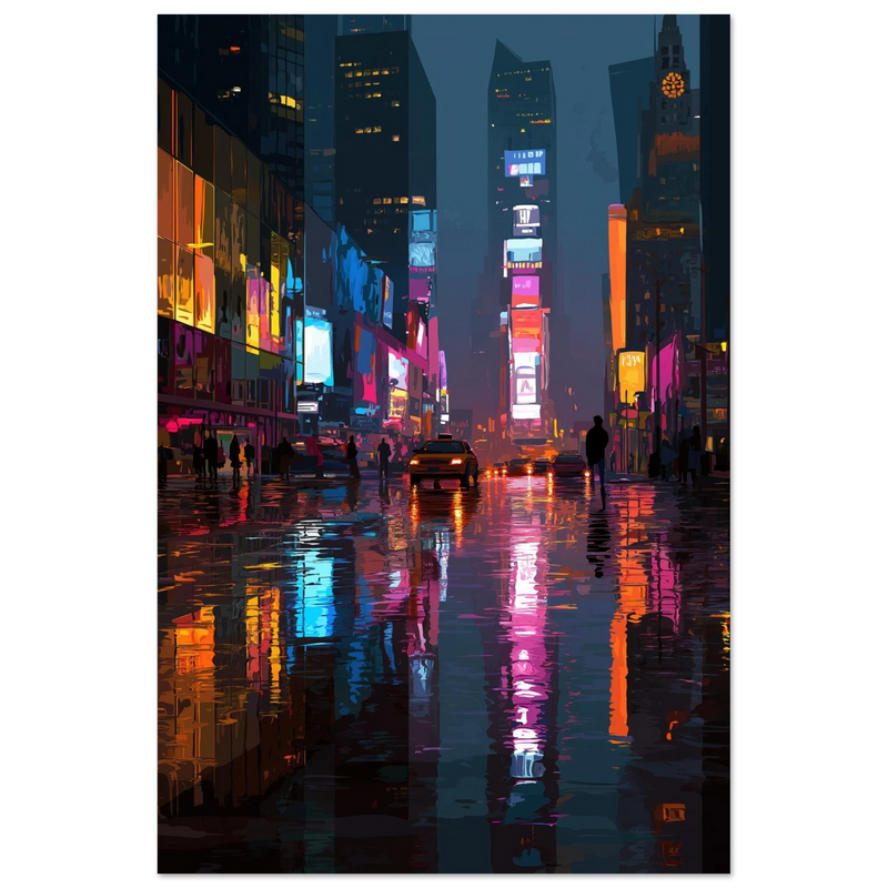 Néons et Reflets de Times Square - œuvre