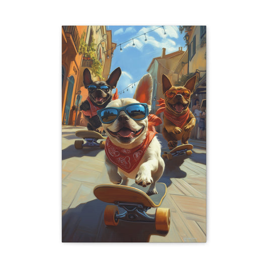 Chiens Skateurs : Aventure et Sourires !