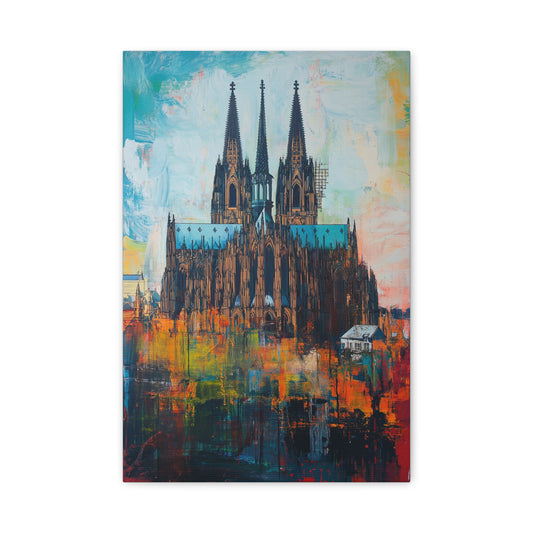 Cathédrale de Cologne aux Couleurs Vibrantes