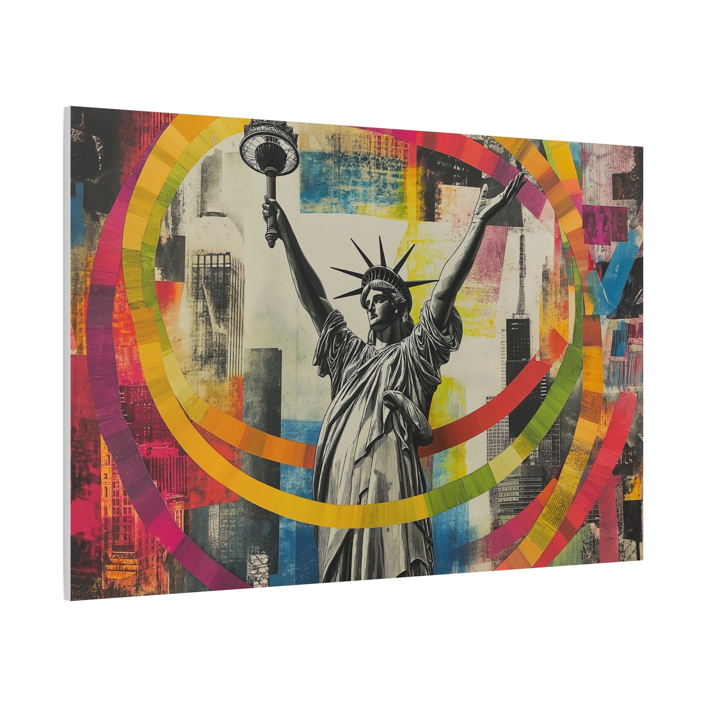 Liberté Éclatante en Couleurs Urbaines