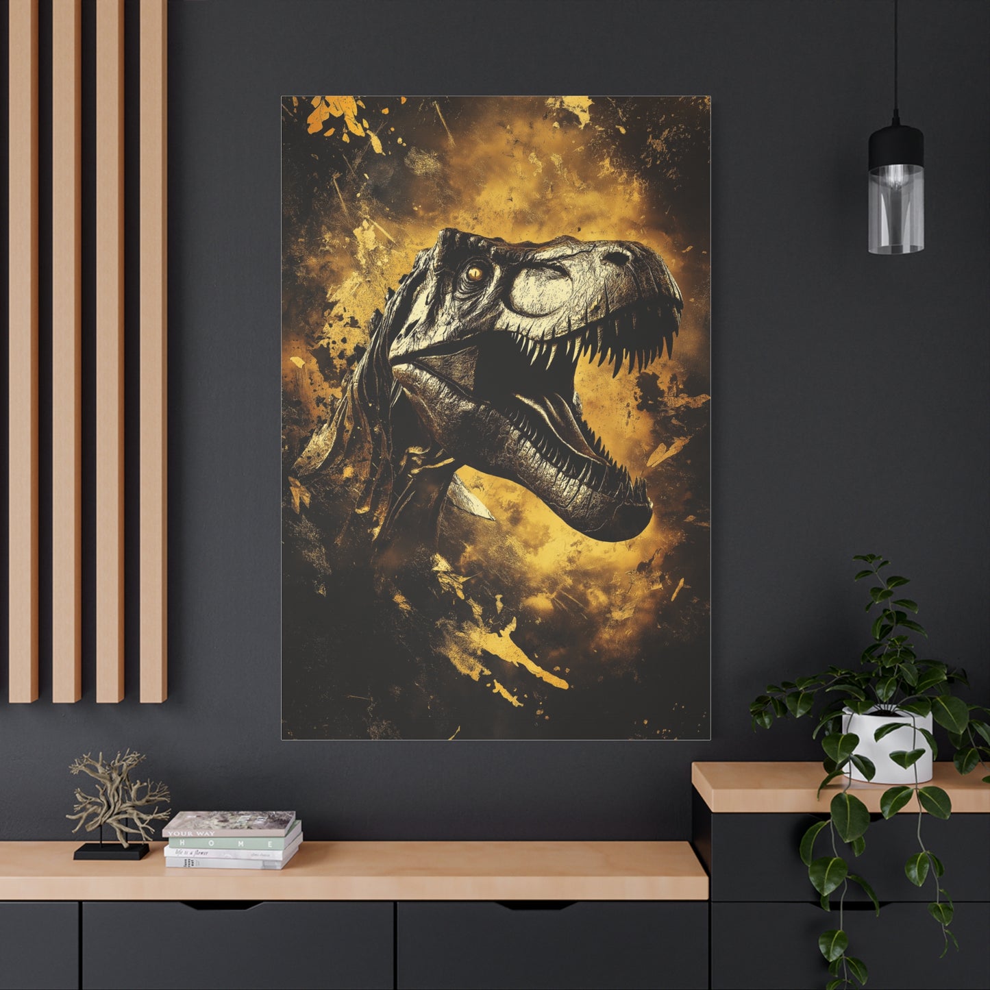 Rugissement Jurassique : Art Primal Chic