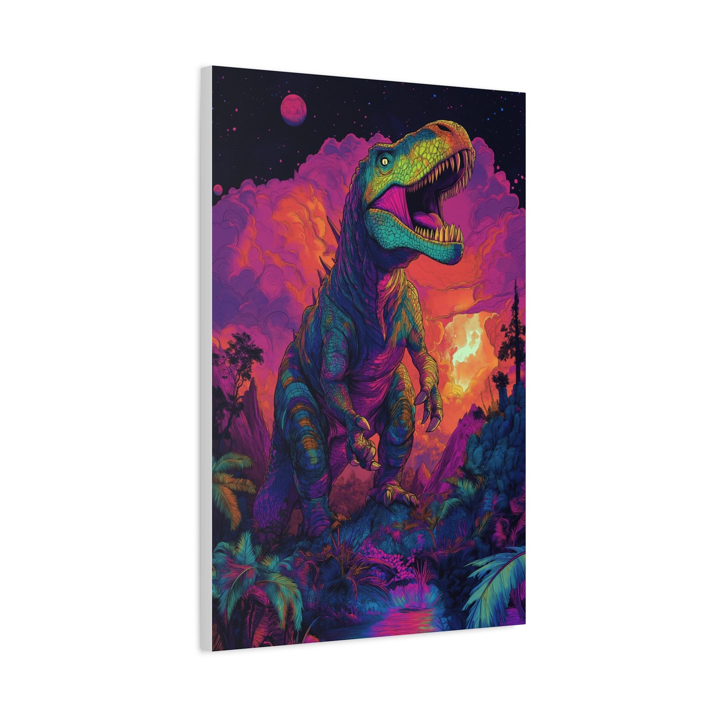 Dino Sunrise: Explosion de Couleurs!