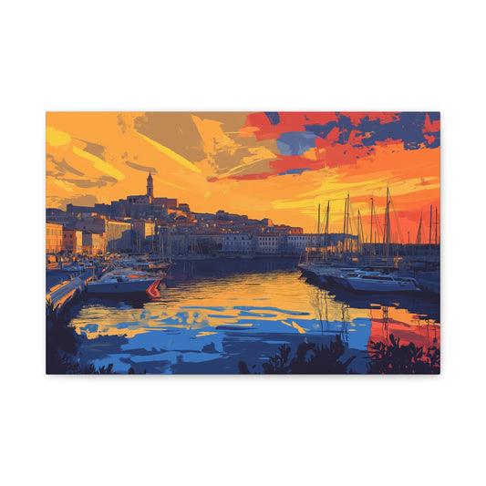 Port au Crépuscule Éclatant